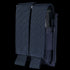 The Condor Double Pistol Mag Pouch features two compartments with flap covers in navy blue, designed to securely carry extra magazines—perfect for law enforcement or shooting range use.